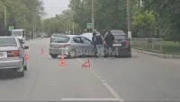 Видеорегистратор зафиксировал момент аварии на улице Войкова в Керчи
