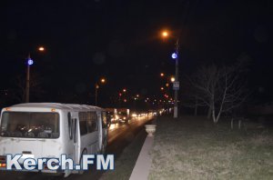 В Керчи на улице Чкалова большая пробка