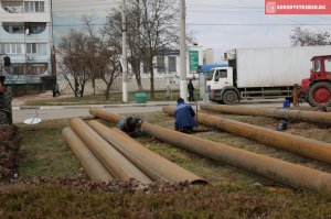 В Керчи в районе Ворошиловского кольца заменят участок теплотрассы