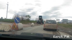 На трассе Керчь-Симферополь пробки: идет ремонт