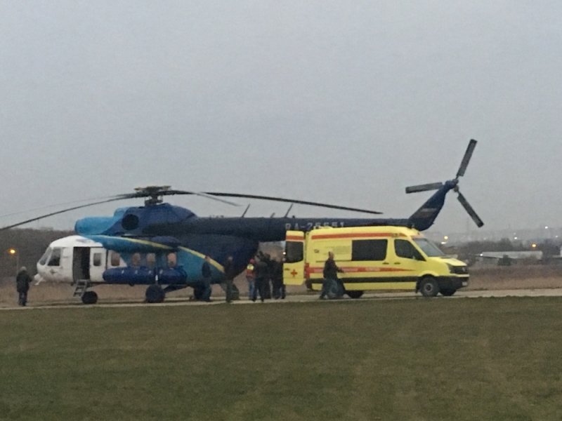 Трое пострадавших в ДТП в Крыму привезены в Симферополь вертолетом