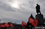 Новости » Общество: Митинг в честь Дня революции прошел в Керчи