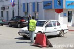 Новости » Общество: В центре Керчи образовалась большая пробка