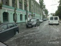 Новости » Общество: Керчь залита водой (видео)