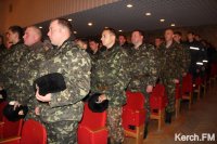 Новости » Общество: Военных Керчи поздравили с Днем Вооруженных Сил Украины (фото)