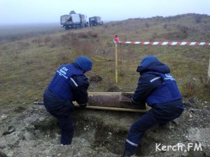 Новости » Криминал и ЧП: Под Керчью нашли и уничтожили две авиационные бомбы