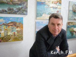 Новости » Культура: Керченский художник открыл персональную выставку в Николаеве