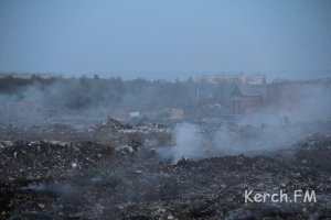 Новости » Криминал и ЧП » Экология: Городская свалка снова отравляет центр Керчи