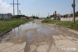 Новости » Общество: Керчане жалуются на дорогу на улице Полевой