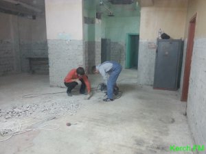 В керченской школе  № 23 идет полная реконструкция пищеблока
