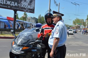 Почти за две недели в Керчи выявили 41 мотоциклиста - нарушителя