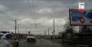 В Керчи на Ворошиловском кольце авария