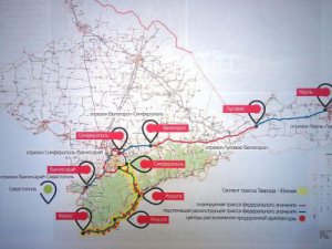 Весной 2016 года должны начать стройку новой трассы Керчь - Севастополь