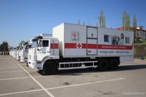 В Крым доставлен мобильный медкомплекс для помощи в ЧС
