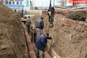 Новости » Общество: В Керчи в районе Ворошиловского кольца заменят участок теплотрассы