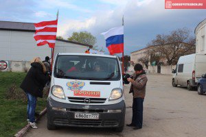 Новости » Спорт: В Керчи прошел автомотопробег в честь годовщины референдума