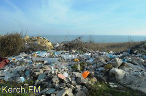 Стихийные мусорные свалки насыпали по пути к крепости Керчь