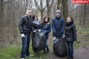 Новости » Общество: В Керчи в Казенном парке прошел субботник