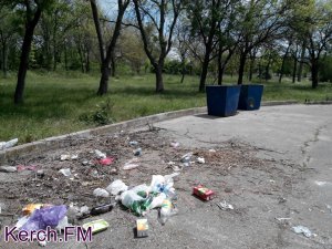 В Керчи в Приморском парке появились мусорные баки, - читательница
