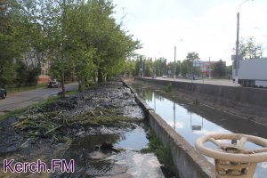 В Керчи речку Мелек-Чесме чистят экскаватором