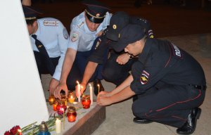 Новости » Общество: Сотрудники полиции почтили память погибших в годы ВОВ