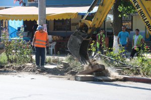 В Керчи начали ремонт дороги на переправу
