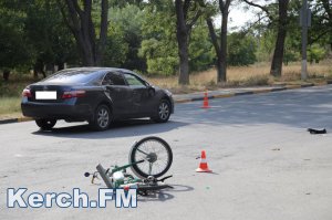 В Керчи столкнулись «Toyota» и несовершеннолетний велосипедист