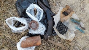 Новости » Общество: Керчанин выкопал в лесополосе килограмм тротила и оружие