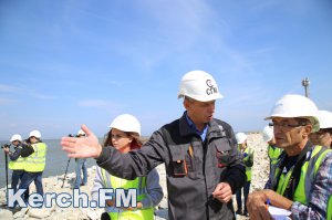 Новости » Общество: Строительство Керченского моста идет без отставаний