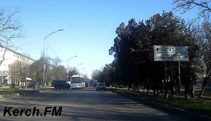 Новости » Криминал и ЧП: В Керчи очередная авария с новым автобусом