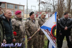 Новости » Общество: В Керчи отметили годовщину создания морской пехоты