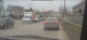 Новости » Общество: В Керчи на Крещение в центре города образовались пробки (видео)