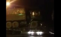 Ночью в Керчь вновь прибыл состав с военной техникой (видео)