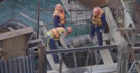 Новости » Общество: На Керченском мосту началось бетонирование фарватерной опоры