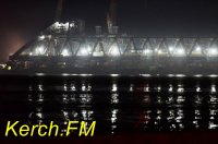 Ты репортер: Керчане сняли ночную стройку керченского моста с набережной