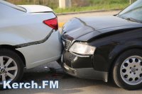 Новости » Криминал и ЧП: В Керчи «Audi» въехала в «Chevrolet»