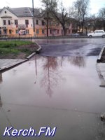 Дорога на Войкова превратилась в озеро после ремонта
