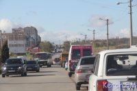 В Керчи на Куль-Обинском шоссе затрудненно движение из-за происшествия