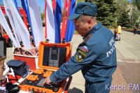 Новости » Общество: В Керчи прошла выставка пожарно-спасательной техники