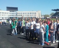 В Керчи школьники соревновались в «Президентских спортивных играх»