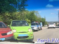 В Керчи на Куль-Обинском шоссе столкнулись «Chery» и «Renault»