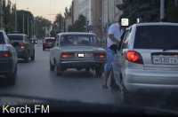 Новости » Криминал и ЧП: В ДТП на пешеходном переходе в Керчи столкнулись ВАЗ и ДЕУ Матиз