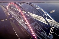 Арки Керченского моста подсветят огнями триколора (видео)