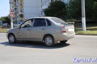 В Керчи на КУОРовском кольце столкнулись два иногородних автомобиля