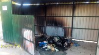 В Керчи ночью подожгли мусорные контейнеры по Вокзальному шоссе