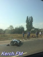 На трассе Керчь-Феодосия произошла авария с участием мотоциклиста