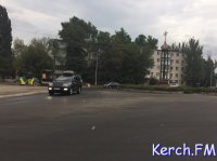 В Керчи на Шлагбаумской площади заасфальтировали дорогу