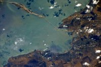 Космонавт  показал фотографии Керченского моста  с МКС