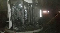 На керченской трассе в аварии погиб водитель грузовика