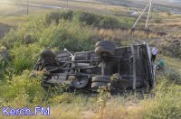 Новости » Криминал и ЧП: Керчане стали свидетелями, как грузовик упал с обрыва вчера(видео)